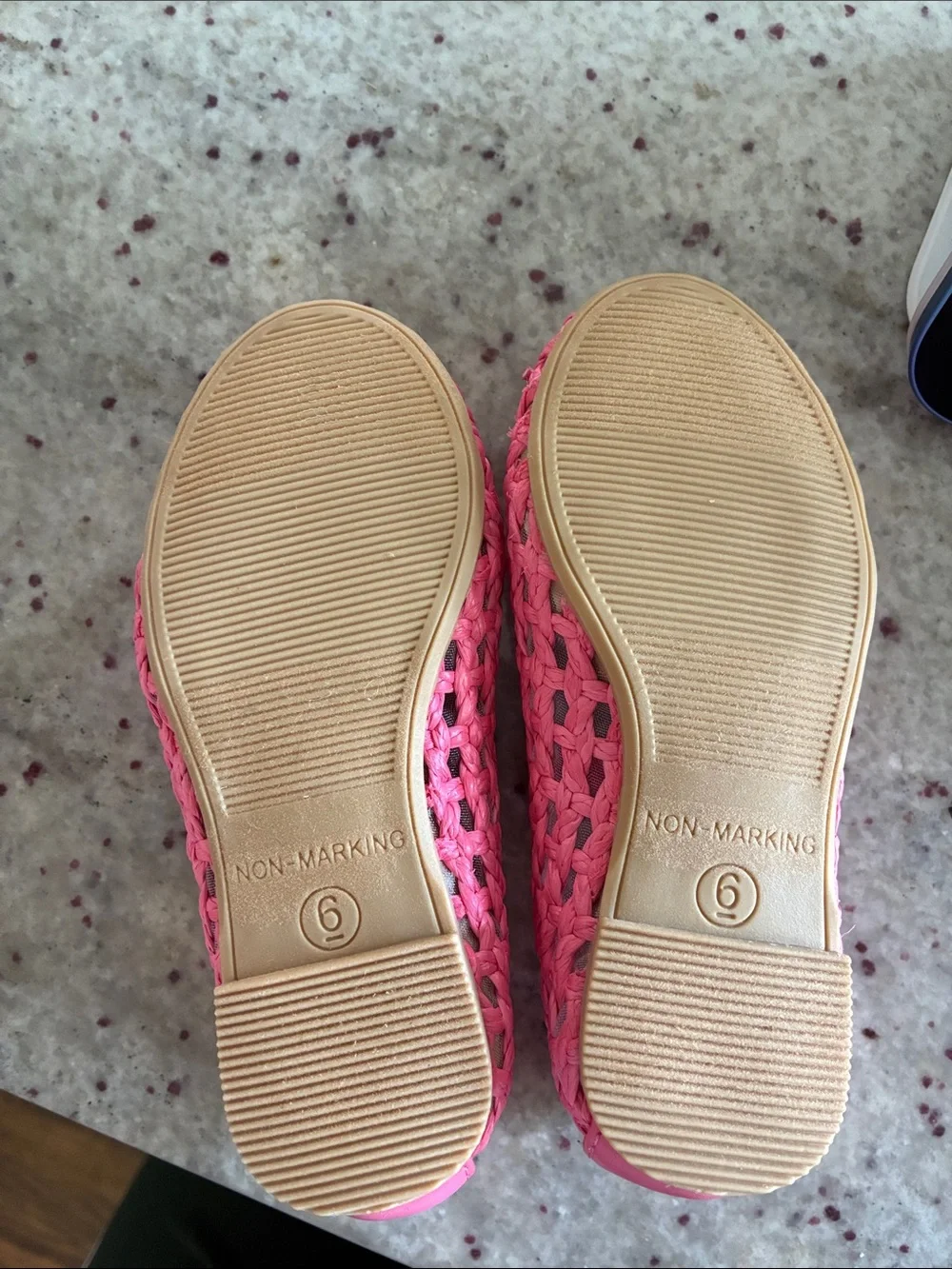 Cat & Jack Bright Pink Woven Mary Jane Flats with Bow